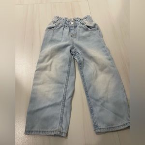 kids plain wide leg jeans
